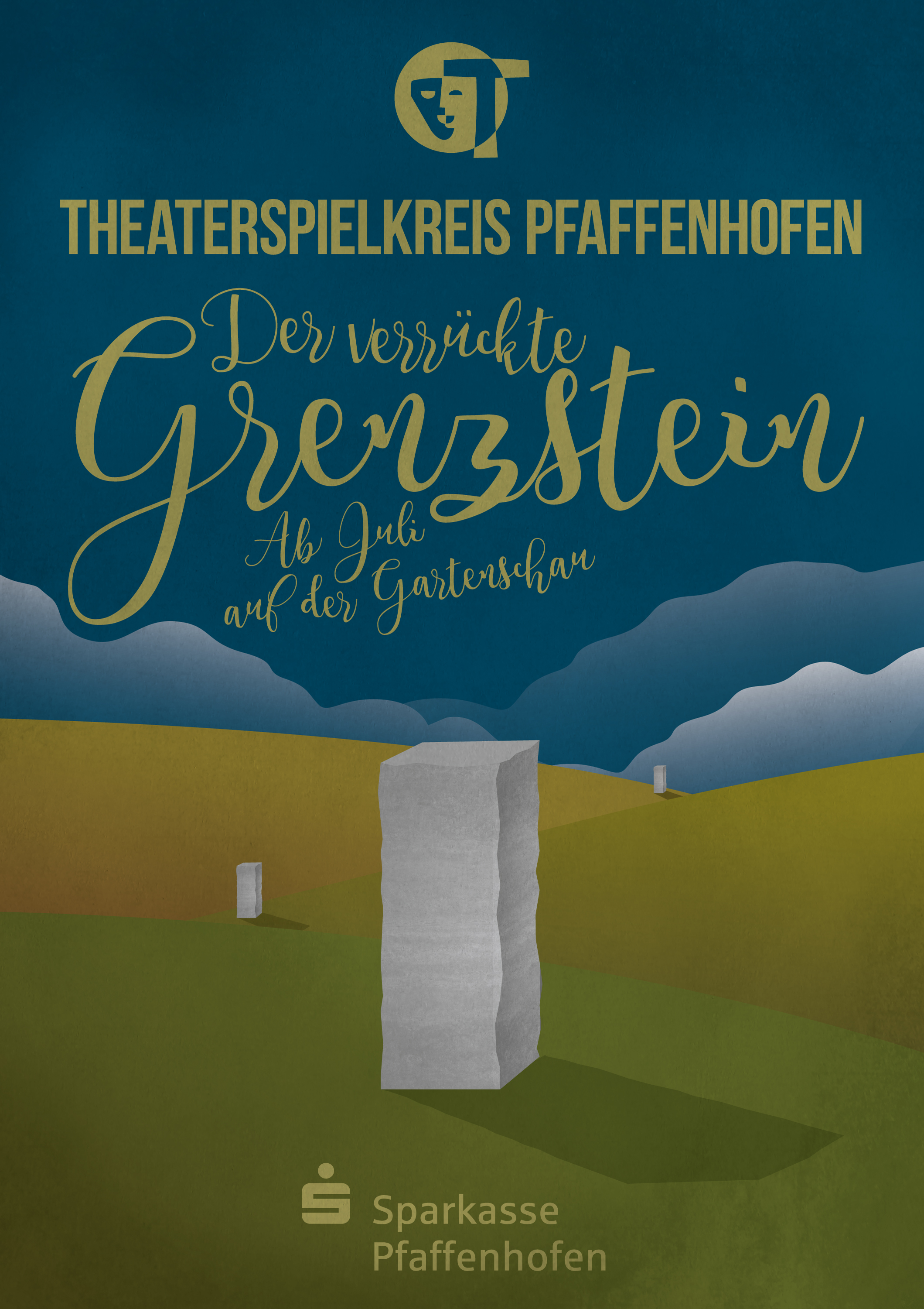 Plakat - Grenzstein